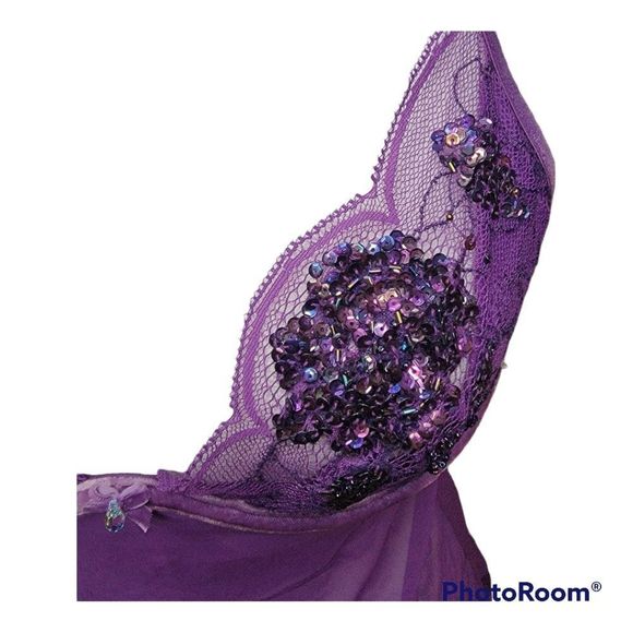 Victoria's Secret Very Sexy Purple Lace Embellished Nightie - Picture 2 of 6